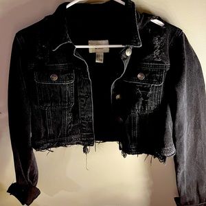 Black Forever 21 jean jacket